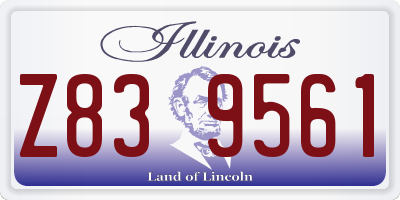 IL license plate Z839561