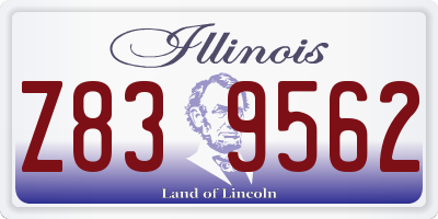 IL license plate Z839562