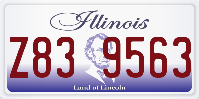 IL license plate Z839563