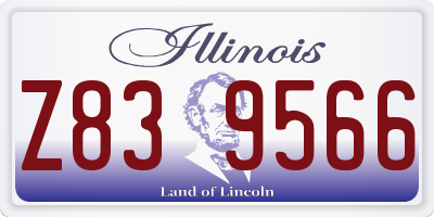 IL license plate Z839566