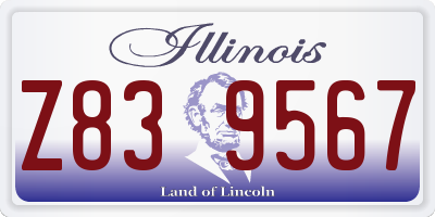 IL license plate Z839567