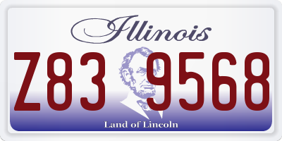 IL license plate Z839568