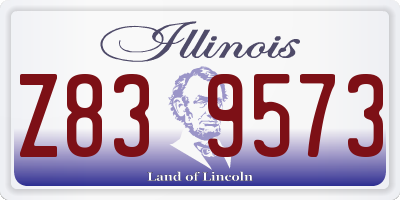IL license plate Z839573