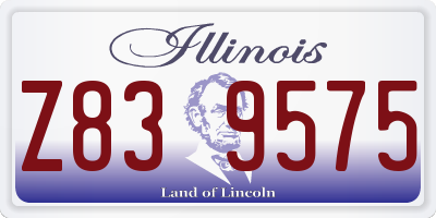 IL license plate Z839575