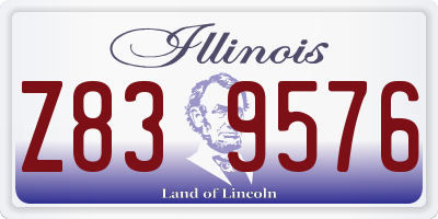 IL license plate Z839576