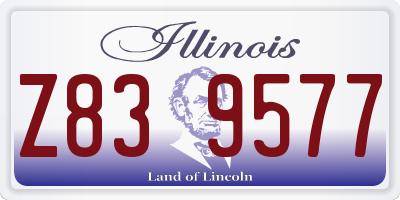 IL license plate Z839577