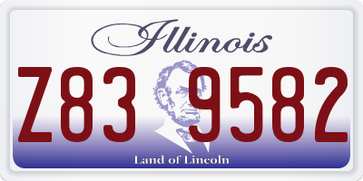 IL license plate Z839582
