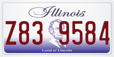 IL license plate Z839584