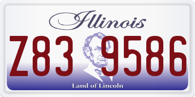 IL license plate Z839586