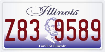 IL license plate Z839589