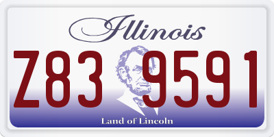 IL license plate Z839591