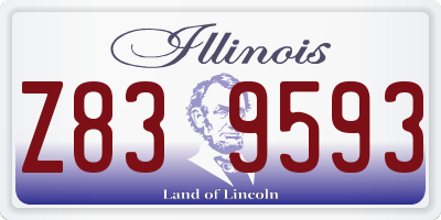 IL license plate Z839593