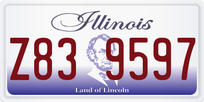 IL license plate Z839597