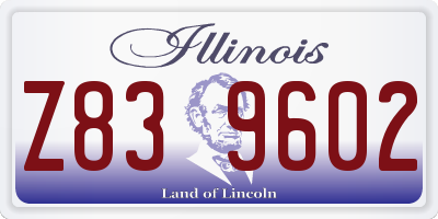 IL license plate Z839602
