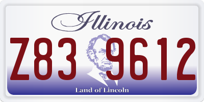 IL license plate Z839612
