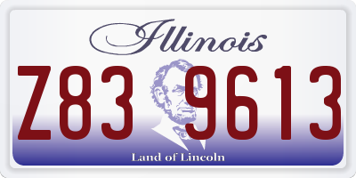 IL license plate Z839613
