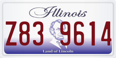 IL license plate Z839614