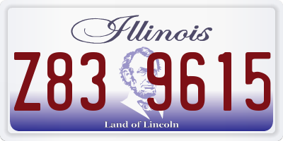 IL license plate Z839615