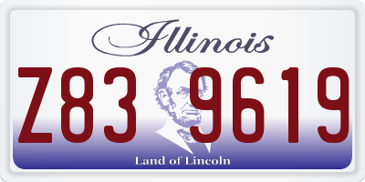 IL license plate Z839619
