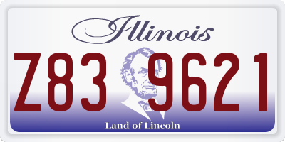 IL license plate Z839621