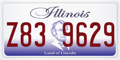 IL license plate Z839629