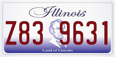 IL license plate Z839631