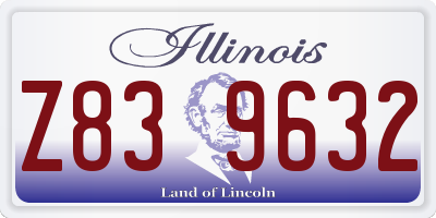 IL license plate Z839632