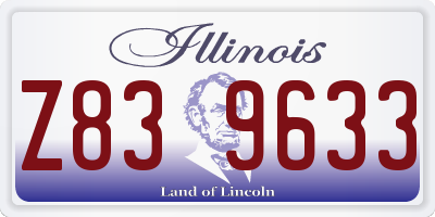 IL license plate Z839633