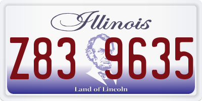 IL license plate Z839635