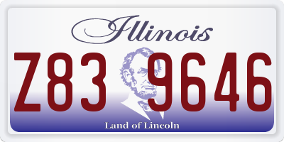 IL license plate Z839646