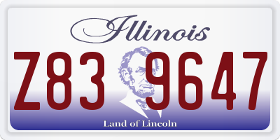 IL license plate Z839647