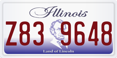 IL license plate Z839648