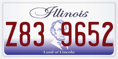 IL license plate Z839652