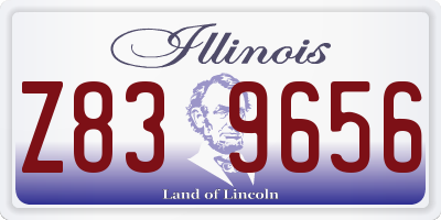 IL license plate Z839656