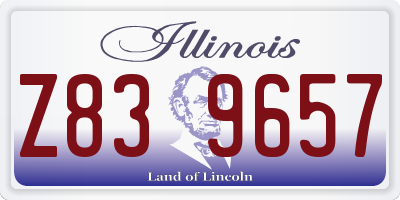 IL license plate Z839657