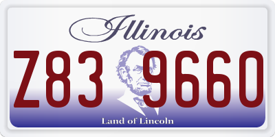 IL license plate Z839660