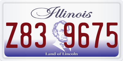 IL license plate Z839675