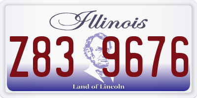 IL license plate Z839676