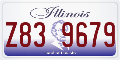 IL license plate Z839679