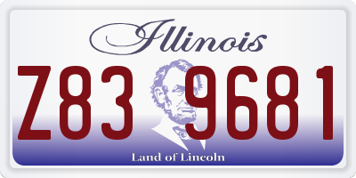 IL license plate Z839681