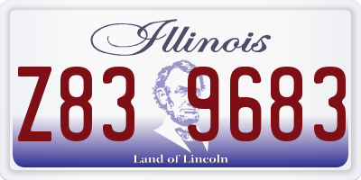 IL license plate Z839683