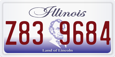 IL license plate Z839684