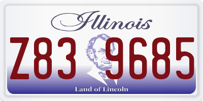 IL license plate Z839685