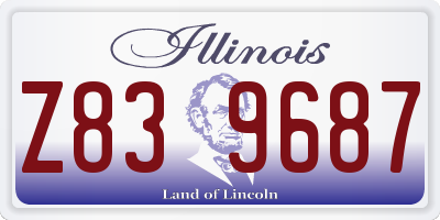 IL license plate Z839687