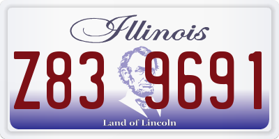 IL license plate Z839691