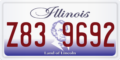 IL license plate Z839692