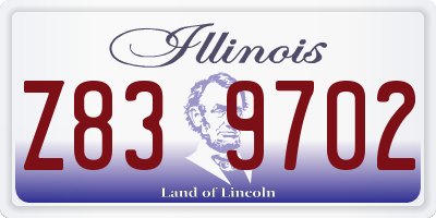 IL license plate Z839702