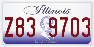 IL license plate Z839703