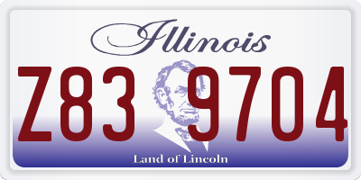 IL license plate Z839704