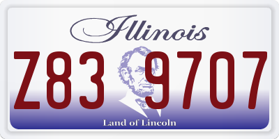 IL license plate Z839707